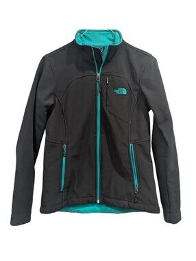 The North Face Apex Bionic Jacket Women's Medium Teal Softshell Fleece Full Zip